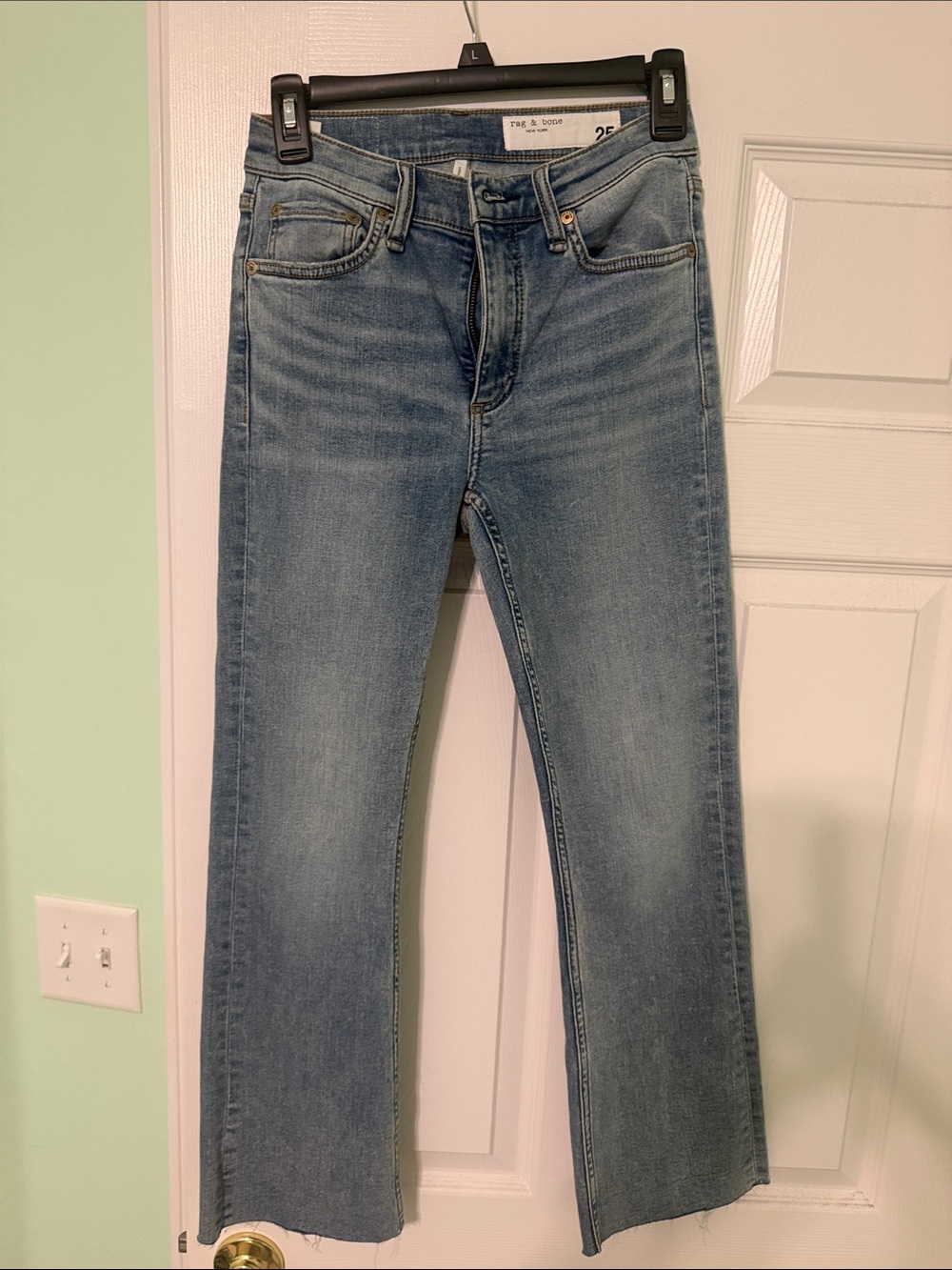 Rag & Bone New York Bootcut Jeans in Faded Blue